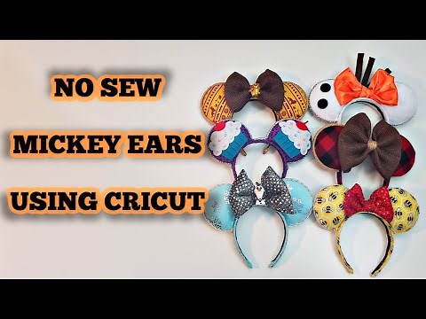 No sew Mickey ears using Cricut - DIY Disney Mouse Ears