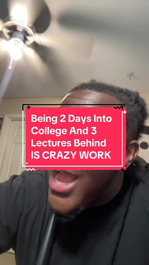 Being 2 Days Into College And 3 Lectures Behind IS CRAZY WORK😂 #collegelife #college #2daysintocollege