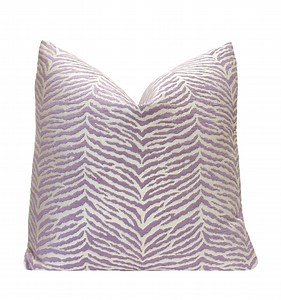 Lilac Zebra Throw Pillow Cover | Purple Animal Print Cushion Cover - Etsy