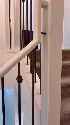 A flawless two-coat Primer & 2 coat lacquer spray finish by yours truly 🎨 ✨ 💪🏾 Precision, elegance & durability 🥰Follow us for more content ✨ ✨ Smart Painting Colours#SmartPaintingColours #LacquerFinish #YYCPainters #CalgaryPainters #LuxuryPainting #ProfessionalPainters #InteriorPainting #EntrywayDesign #SprayFinish #FlawlessFinish #HighEndHomes #AttentionToDetail #PaintingExperts #HomeImprovementYYC #LacquerSpray #CustomPainting #ModernHomes #QualityWorkmanship #YYCHomes #PaintedToPerfectio