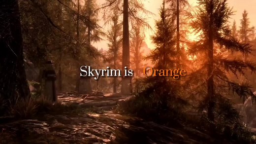 "Skyrim Color Recommendations: Orange, White, Green & Blue"