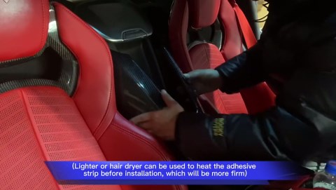 crosselec Carbon Fiber Interior Center Control Cover Trim for Chevrolet Corvette C8 2020-2025 (Between Seats)