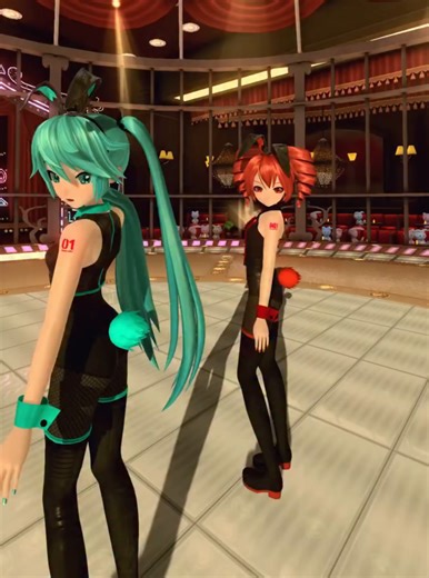 Miku and Teto 🩵❤️ Brain Revolution Girl - Versión Dueto Inédito mod AkiraZuting synth bunnys X song pack mod Eye mod by emsterchu Lip sync mod by Arvo Disable watermarks mod and High frame rate mod by M&M DSC Studio by nastys, samyuu, korenkonder #MMD #Vocaloid #hatsunemiku #KasaneTeto #cosplay