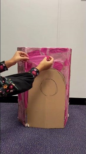 Making a cardboard box into a Rocket ship