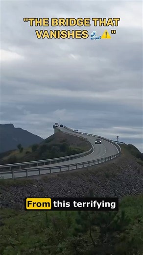 The Terrifying Bridge That Vanishes Into Thin Air 🌊🚗 #shorts #buildverse #norway