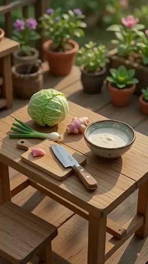 Miniature Okonomiyaki Cooking 🍳 | Tiny Japanese Street Food in Mini Kitchen | AI Mini Food ASMR