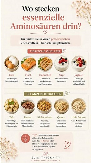 Diese Aminosäuren kann dein Körper nicht selbst herstellen