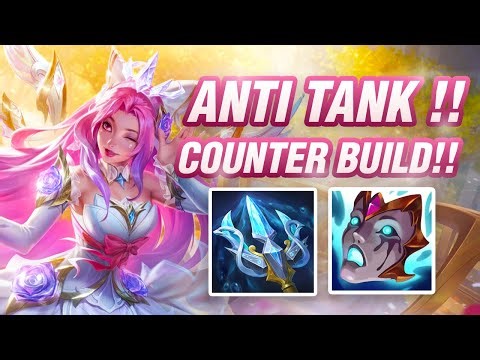 ANTI TANK BUILD !! BURN CRYSTAL ROSE SERAPHINE GAMEPLAY // WILD RIFT (BUILD+RUNES)