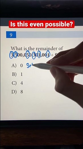 Remainder of 9 Math Hack Trick with JusticeTheTutor | Mental Math #shorts #mathtrick #math #hack