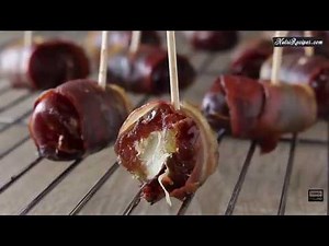 Bacon-Wrapped Dates Stuffed with Almonds