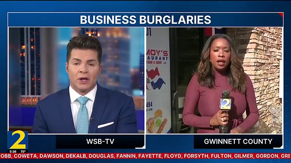 Burglars caught on camera smashing into Gwinnett restaurant that’s been hit 3 times