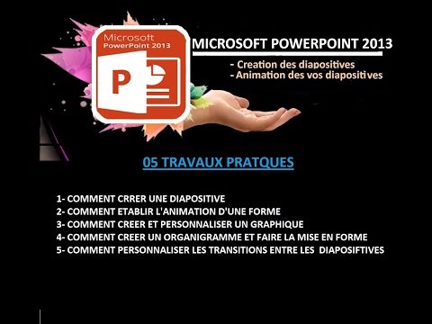 COMMENT ANIMER UNE DIAPOSITIVE