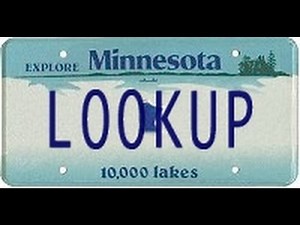 Minnesota License Plate Lookup