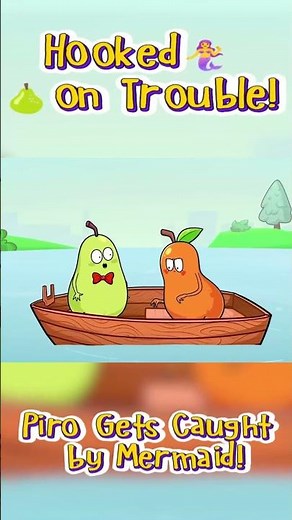 Enchanted by a Mermaid! Will Liza Save Piro in Time? 🧜‍♀️🍐🚤 #animation