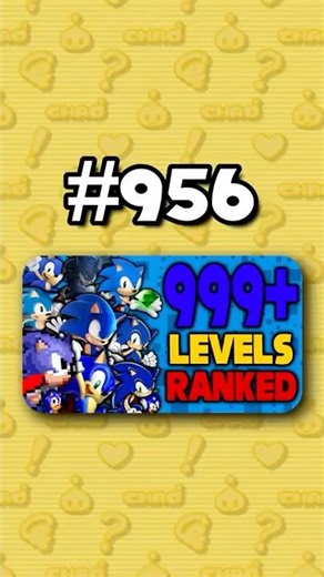 Number 956 - Ranking ALL 999+ Sonic Levels from Worst to Best