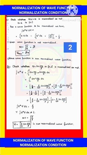 NORMALIZATION OF WAVE FUNCTION || NORMALIZATION CONDITION || QUANTUM MECHANICS || WITH EXAM NOTES ||