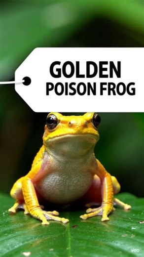 Golden Poison Frog (Phyllobates terribilis) — One of the most toxic vertebrates on Earth