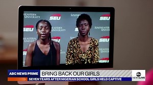 "Today, more than half of the kidnapped girls have been released." ABC News’ Linsey Davis speaks with two of the 276 girls kidnapped in Nigeria by Boko Haram in 2014, and how they plan to move forward after the “Bring Back Our Girls” movement. https://abcn.ws/3uptURe | ABC News Live