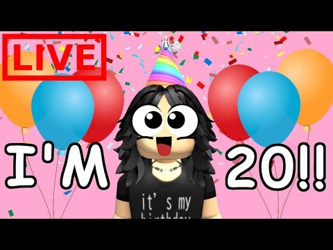 LIVE it's my birthday!!! ROBLOX W/ VIEWERS!!! Make a Cake, MM2, and more!