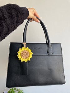 Girasol 🌻 Llavero Monedero 👛 | Hebras Crochet