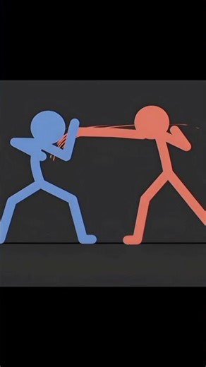 stick figure hand fight animation🥷 #animation #stickman #memes #kungfu #fighting