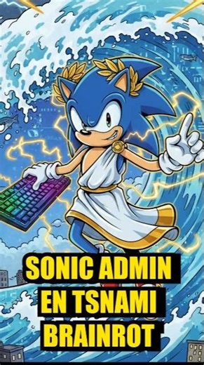 Sonic uses admin commands in tsunami brainrot #roblox @SpeedAmigos