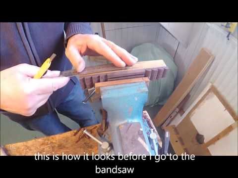 making the classical guitar bridge