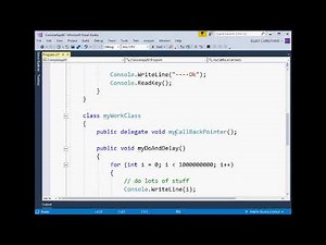 C# DELEGATE WITH CALLBACK