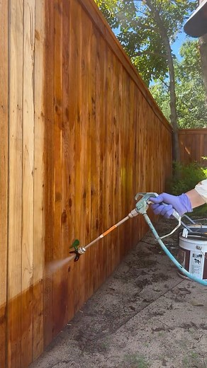 3.9K views · 25 reactions | Did you know this Wagner paint sprayer also works with stain?! #paintsprayer #DIY #fencestaining #wagnerspraytech #wagnerpartner | Nik and Liv DIY | Facebook