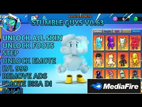 Stumble Guys Mod Menu 0.63.5 - Colour Name Skins Level Gems - Stumble Guys 0.63.5 Mod Apk Gameplay