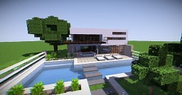 Realistic modern house Minecraft Map