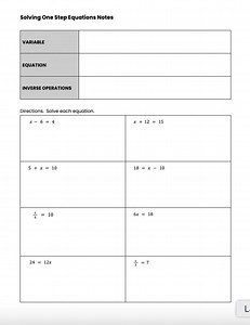 Solve Two Step Equations - Etsy Canada