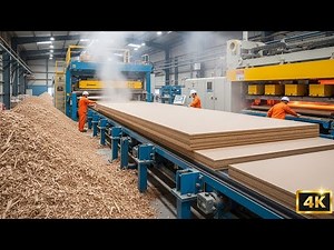 How MDF is Made | Recycled Wood to Premium Board - Mesmerizing Factory Automation