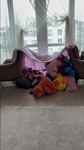 Did you find them? 😂🧸 They were hiding in the secret tent!