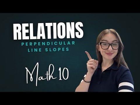 How to determine if two lines are Perpendicular Lines