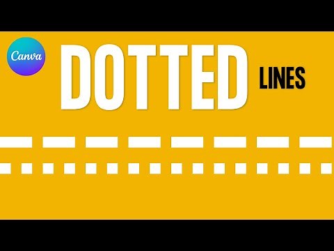 How to Create DASHED LINE and DOTTED LINE in Canva