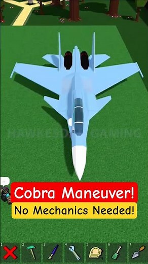 Roblox Build a Boat for Treasure SU-30M Fighter Jet Cobra Maneuver no Mechanics! #babft #roblox
