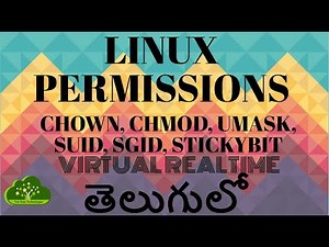 Linux Permissions & Special Permissions -- Linux Virtual Realtime.