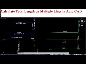Calculate Total Length on Multiple Lines in Auto CAD