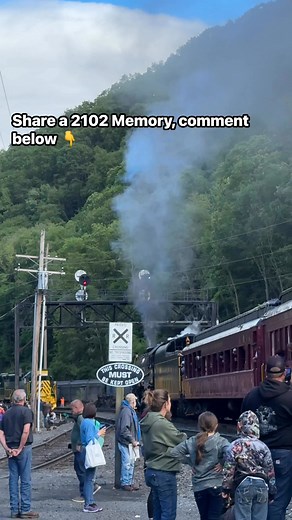Share a 2102 Memory, comment below 👇 #steamlocomotives #railroadhistory #trains #locomotive | Big Trains