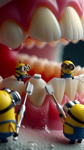 Tiny Cleaners Inside a Tooth — A Micro World Adventure #asmrmini #flavorfulminiatures #creativevideo