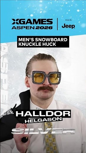 Halldor Helgason Silver Medal run in Men's Snowboard Knuck Huck at X Games Aspen 2026