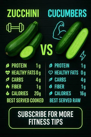 Zucchini vs Cucumber Comparison