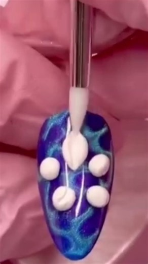 ​Glow in the Dark 3D Flower Nail Art Tutorial 🌟🌸 | Step-by-Step Nail Design