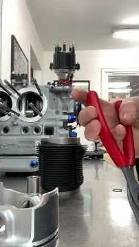 Vw Aircooled engine tru arc piston pin circlip installation. 2276cc Wiseco pistons