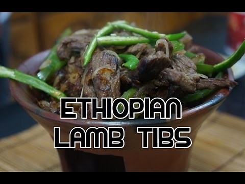 አማርኛ Ethiopian Lamb Tibs Recipe Video - Amharic Sweet Peppers
