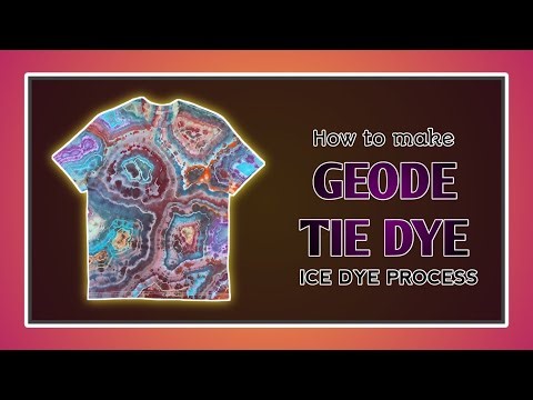 How to make a GEODE tie dye design (easy steps)