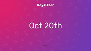 National Days on October 20th, 2026