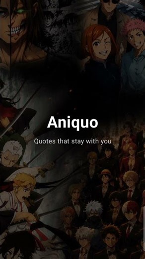 aniquo #anime #quotes #app splash screen to login what do u think ? #coding #developerlife