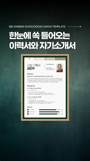 Resume and cover letter templates in Canva that are easy to read at a glance